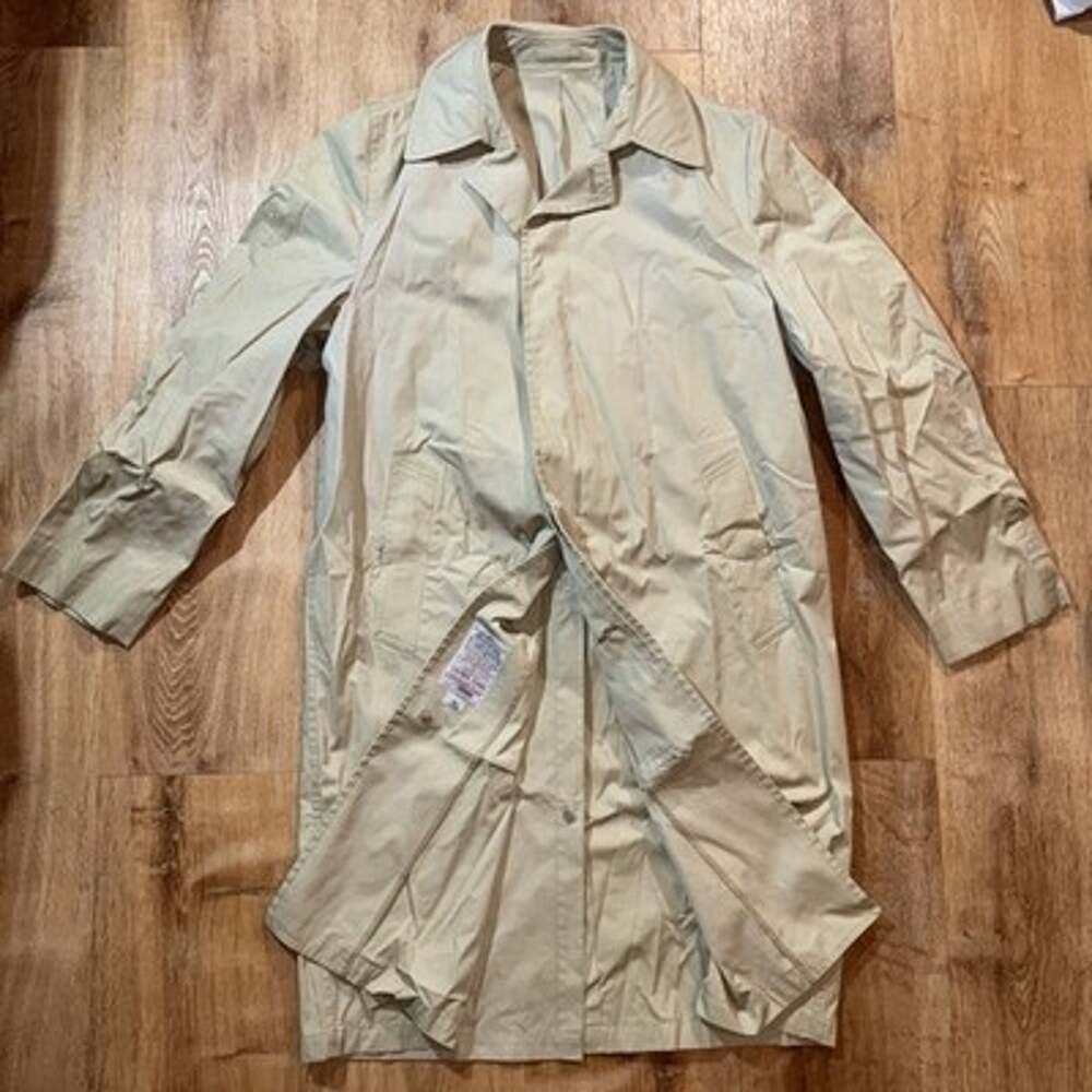 London Fog Men's Coat Classic Tan 40 Long Excellent Condition Preppy retrofit